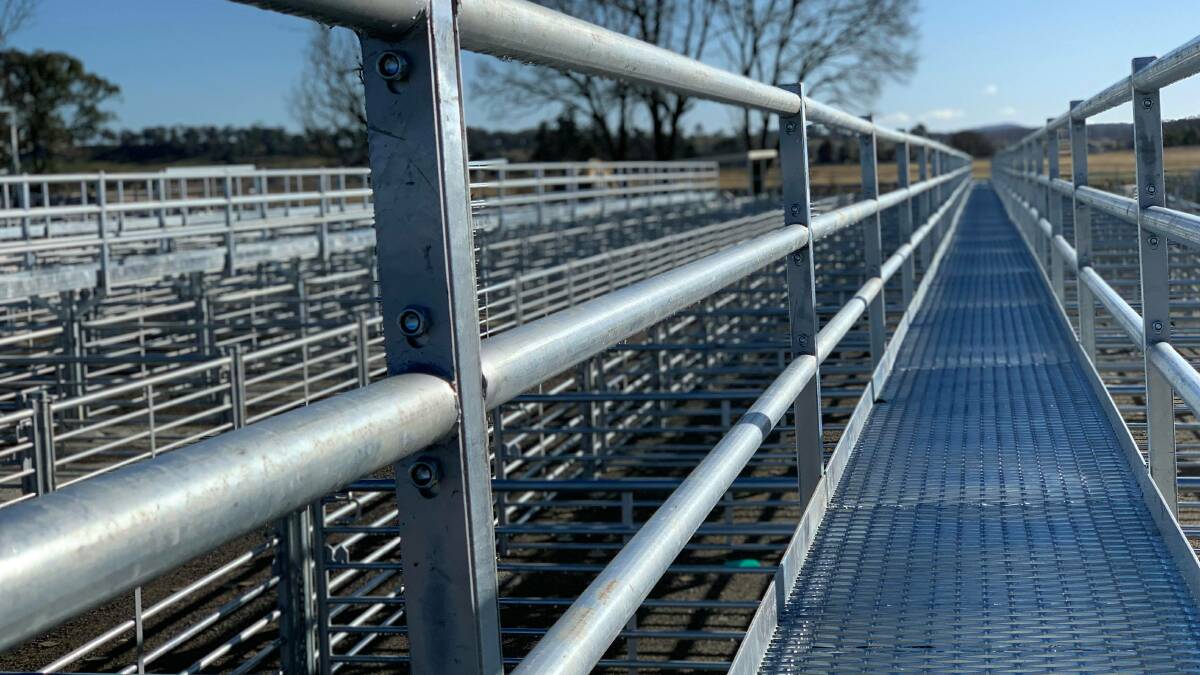 The completed portion of Glen Innes' new Saleyards