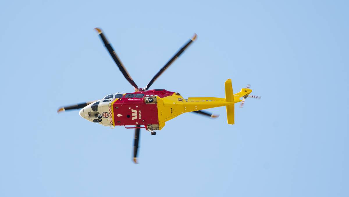 Glen Innes Hospital paitient airlifted by Westpac Rescur Helicopter 
