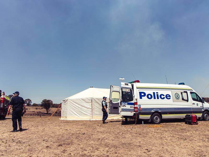 The boss of Coulson Aviation has visited the NSW site of a fatal crash of the air tanker plane.