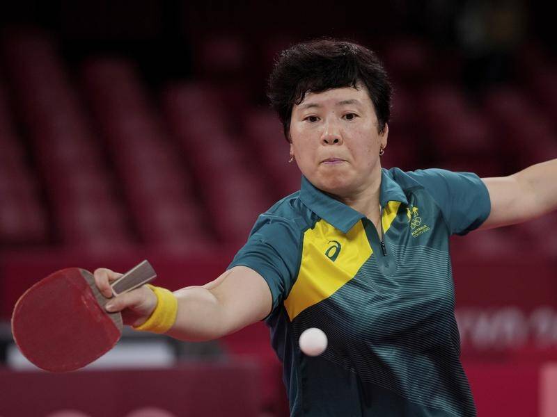 Australia are out of the Olympic table tennis women's team event after a 3-0 loss to Germany.