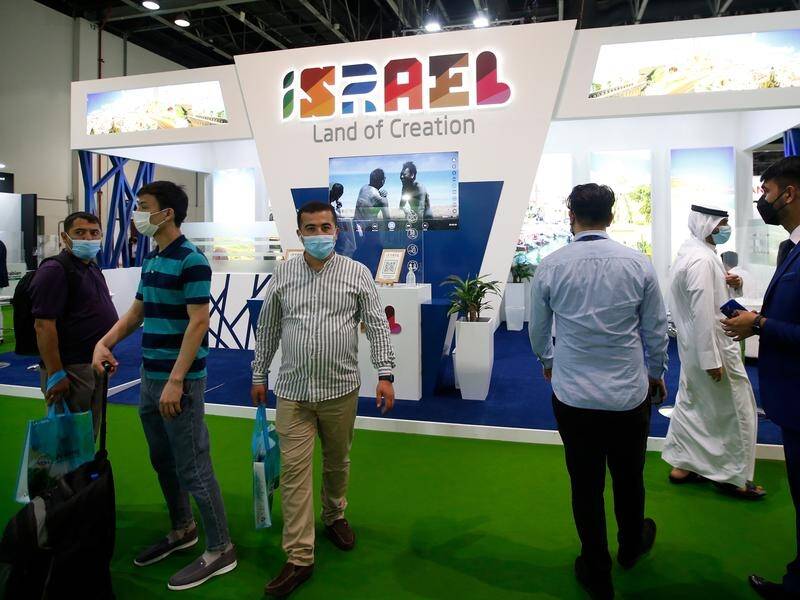Israel is touting its attractions at Dubai's Arabian Travel Market fair as conflict rages in Gaza.