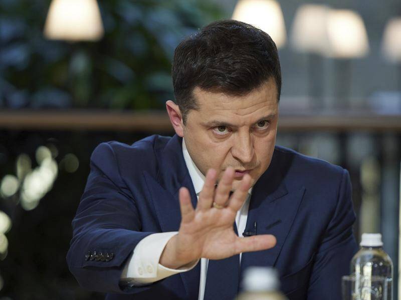 Ukraine President Volodymyr Zelenskiy says he received information about a planned "coup d'etat".