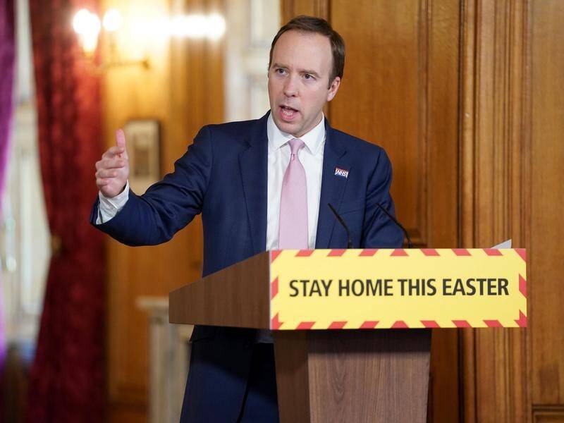 UK health secretary Matt Hancock has urged people not to leave their homes over the Easter holidays.