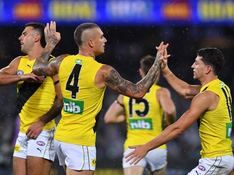 Dustin Martin was once again inspirational in guiding Richmond to the AFL grand final.