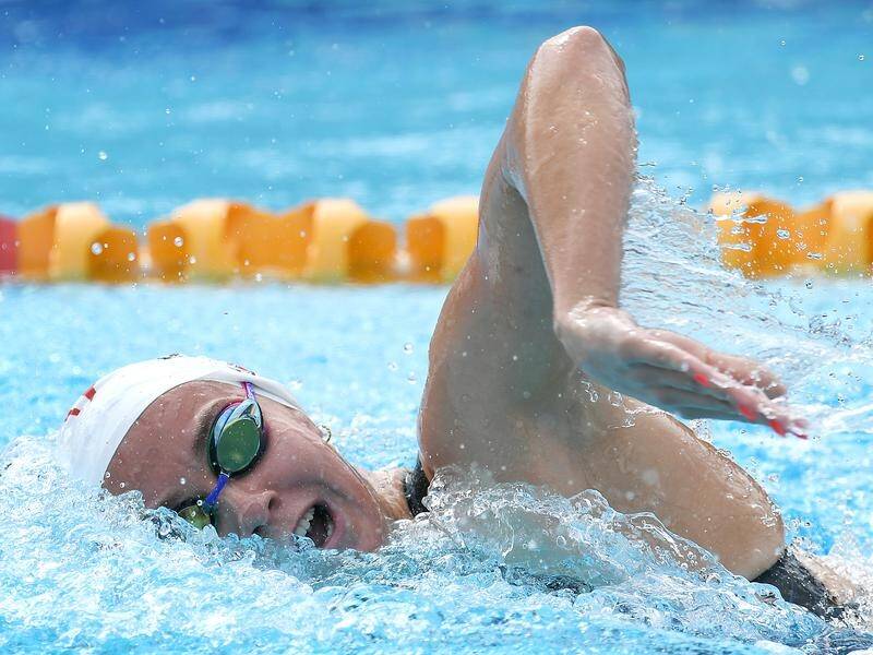 Ariarne Titmus has won the 400m freestyle title at the national swimming championships.