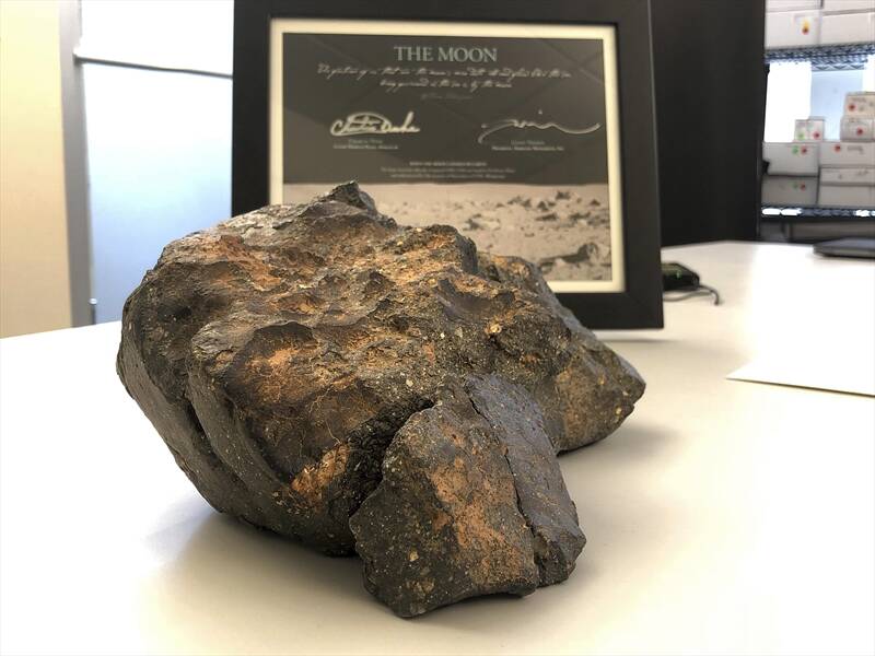 The lunar meteorite was found last year in a remote area of Mauritania in northwest Africa.