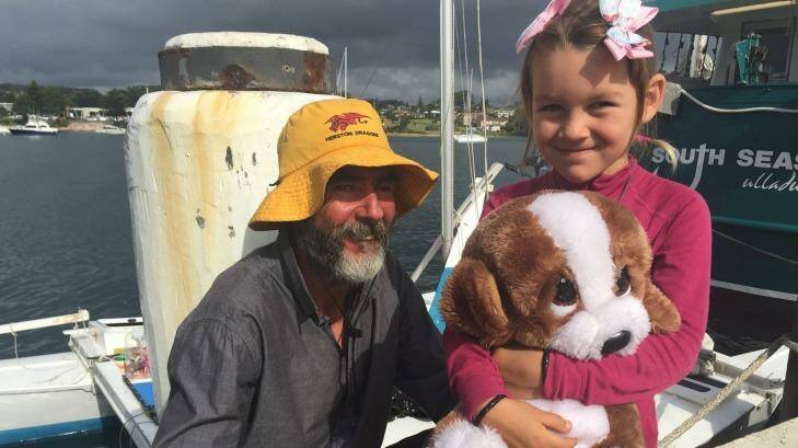 Alan Langdon and his daughter Que sailed from New Zealand to Australia on a 6-metre catamaran. Photo: Jessica McInerney