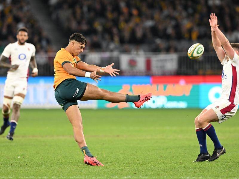 Jordan Petaia gets his chance at fullback for the Wallabies against England in Brisbane on Saturday.