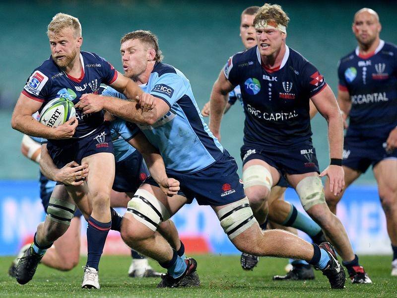 Melbourne's Andrew Deegan (l) has been named at five-eighth for their Super clash with the Brumbies.