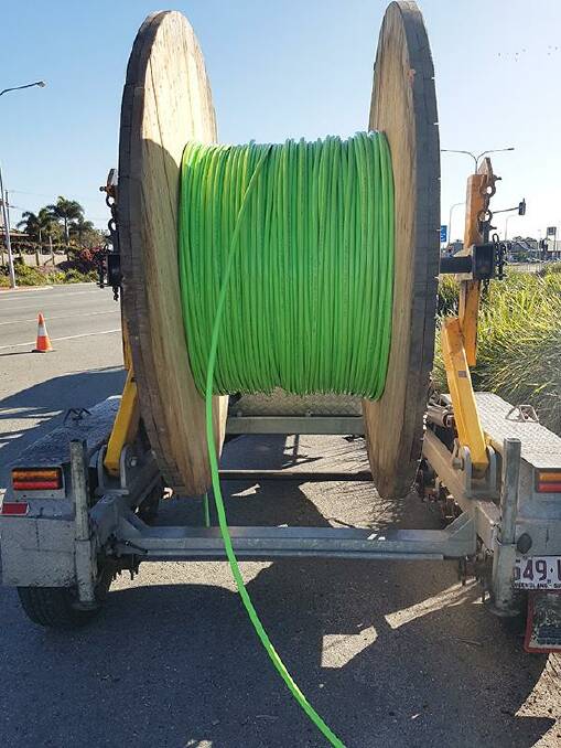 Fibre-optic cable. Is it coming right to the curb outside your home or just to a terminal somewhere nearby. It will affect the speed of the internet.