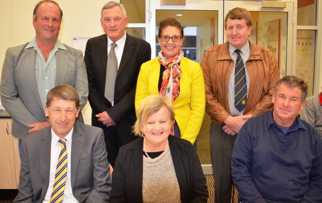 The council. (Back, left to right) Crs Jeff Smith, Colin Price, Dianne Newman and Andrew Parsons. (Front) Crs Steve Toms, Carol Sparks and Glenn Frendon.