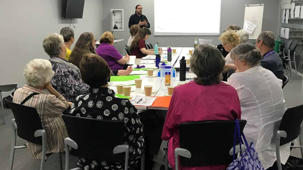 Museum of Applied Arts and Sciences Curator Damian McDonald offered his advice to history enthusiasts during the workshop at Armidale Regional Library on Thursday.