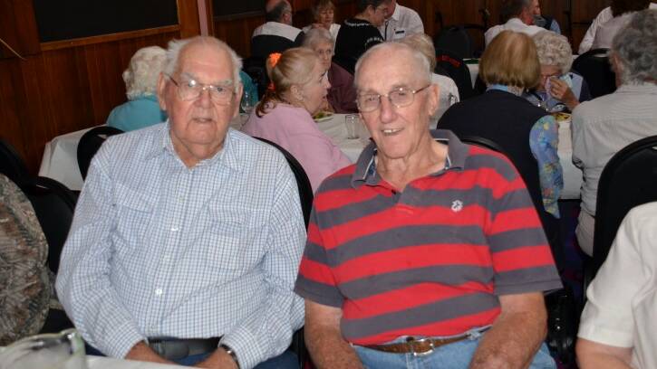 Seniors Week luncheon: Ambrose Seagraves and chauffeur John Ellis.