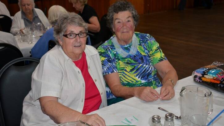 Seniors Week luncheon: Pam Ellis and Thelma King.