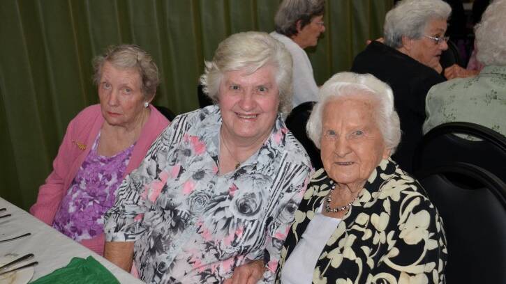Seniors Week luncheon: Maria Mitchell, Margaret Hazelwood and Bea Brien.