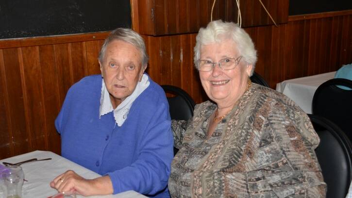 Seniors Week luncheon: Joan Bullen and Judy Seagraves.