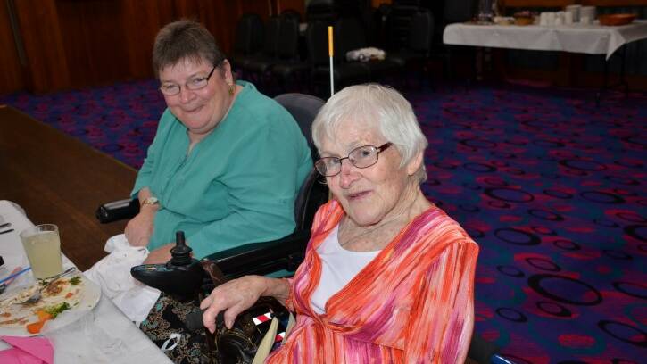 Seniors Week luncheon: Maryann Brookfield and Nell Nicol.