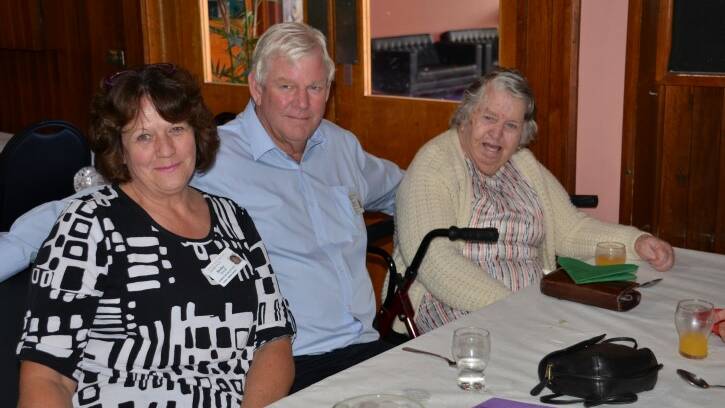 Seniors Week luncheon: Shirley Taylor, Richard Clementson and Margaret Stace.