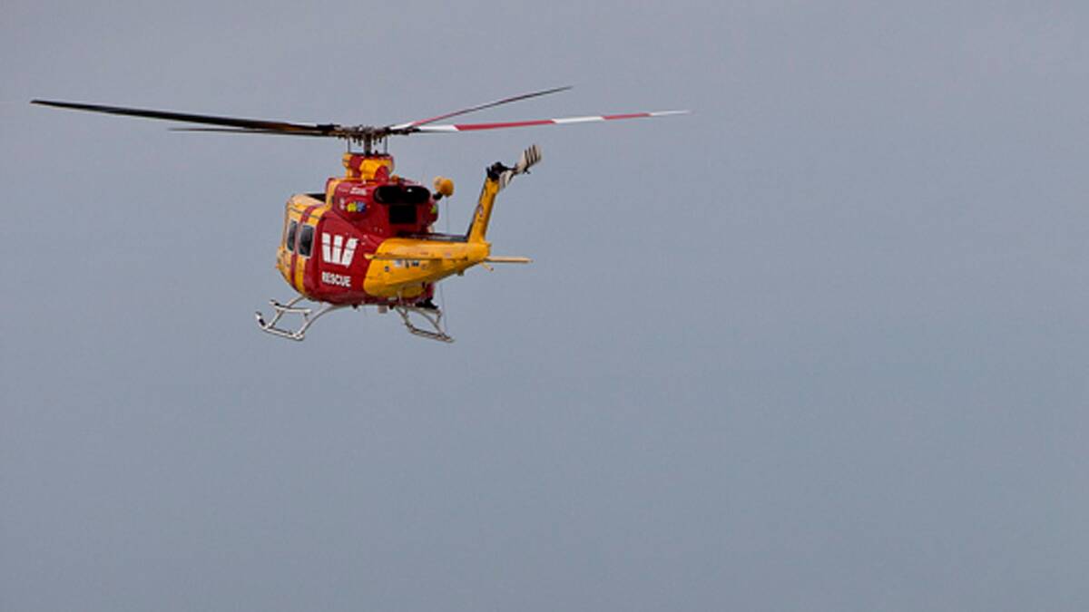 Westpac Rescue chopper took patient to Tamworth.