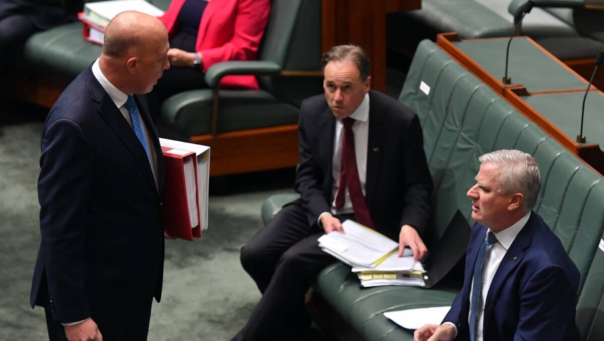 Don't expect Peter Dutton or Greg Hunt to experience any consequences for their actions any time soon. Picture: Getty Images