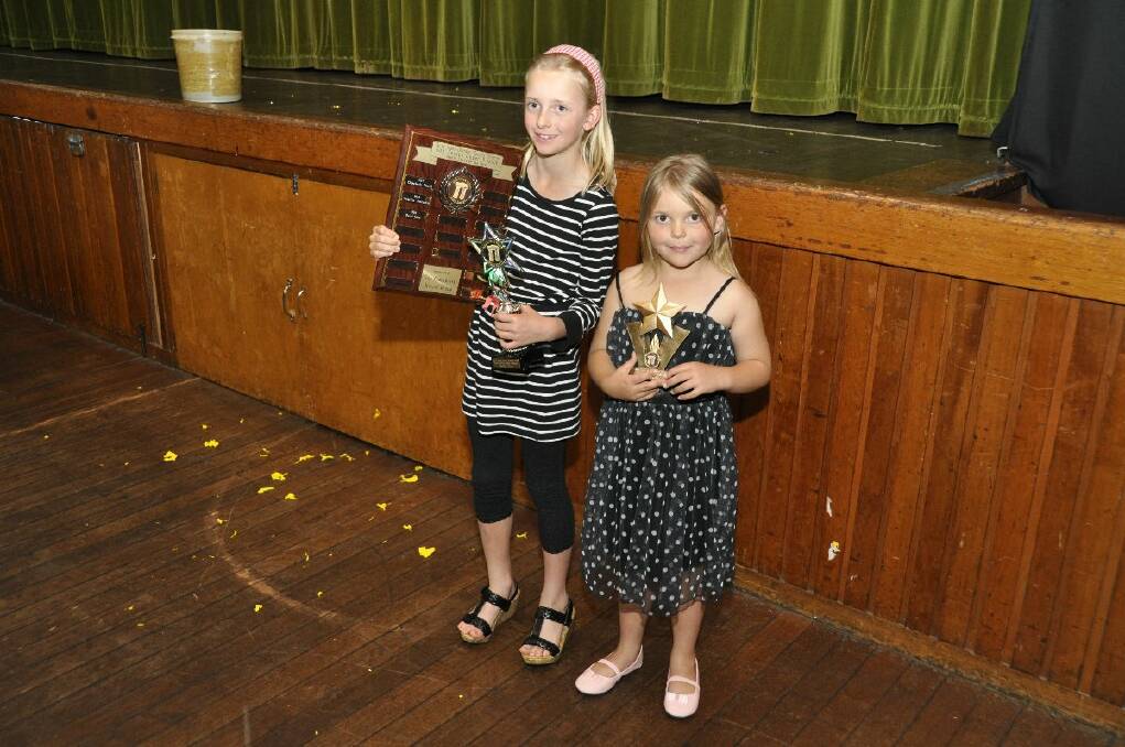 o Sports Council Awards night: Squirts Girls winner Mollie Cave and runner-up Holly Peterson.
