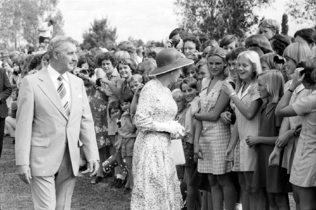 Queen Elizabeth II's visit to Tamworth in 1977.
